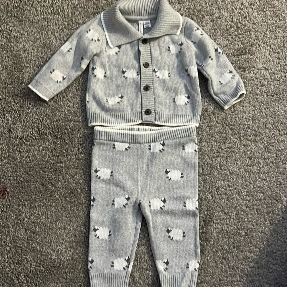 Janie and jack sweater and pant set